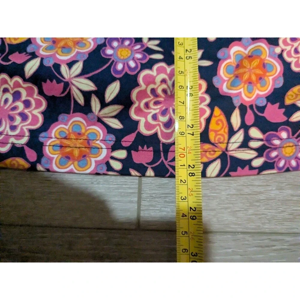 Hanna Andersson Navy Blue Pink Floral Long Sleeve Dress Girls 120 US 6-7 - Picture 5 of 8